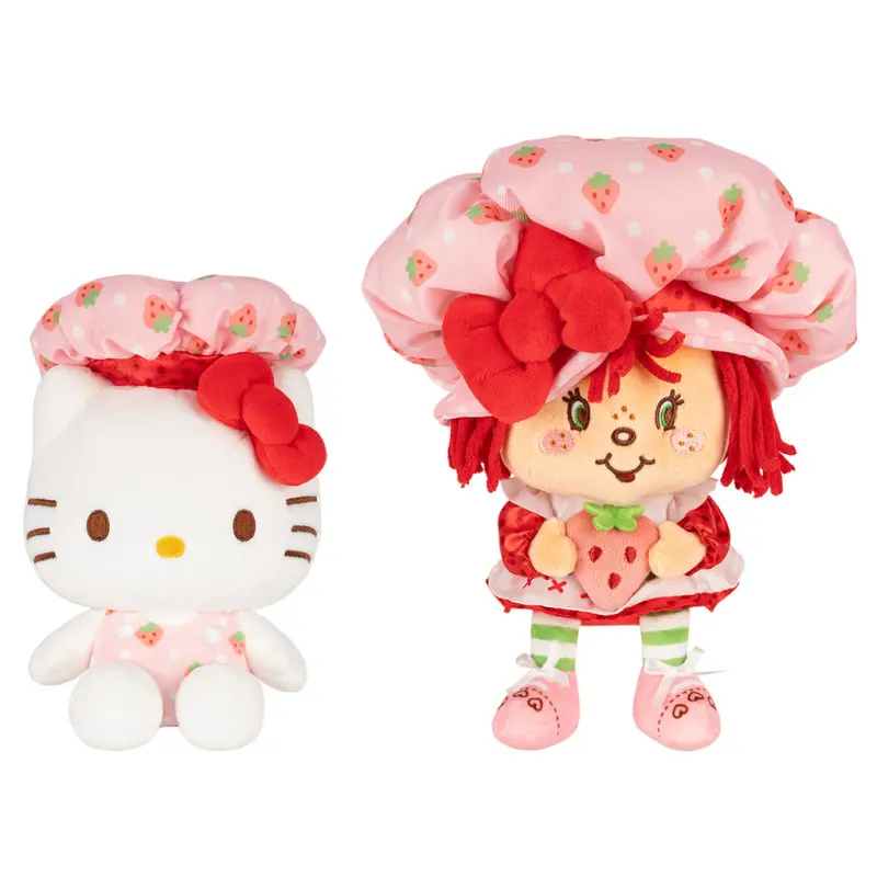Hello Kitty 8" Strawberry Shortcake x Hello Kitty Plush 2-Pack online